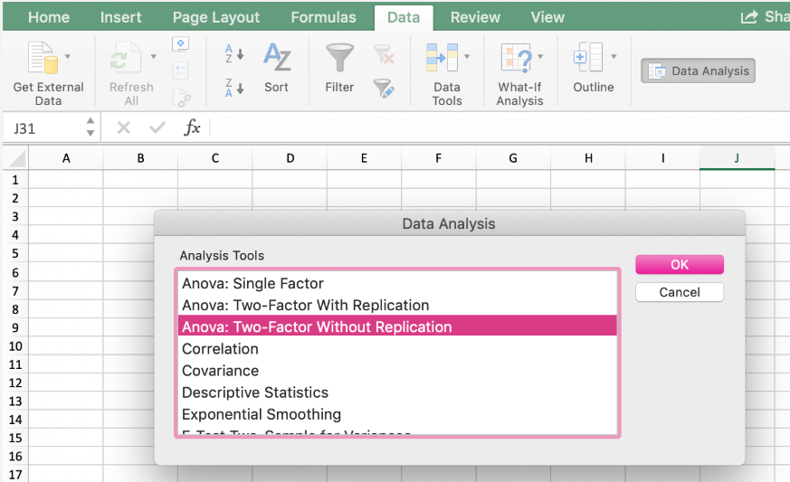 excel data analysis toolpak for mac